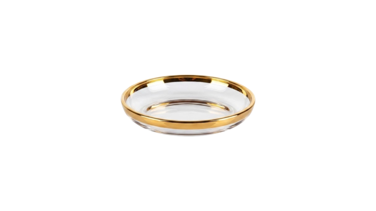 BOWL CRISTAL C/ BORDA OURO