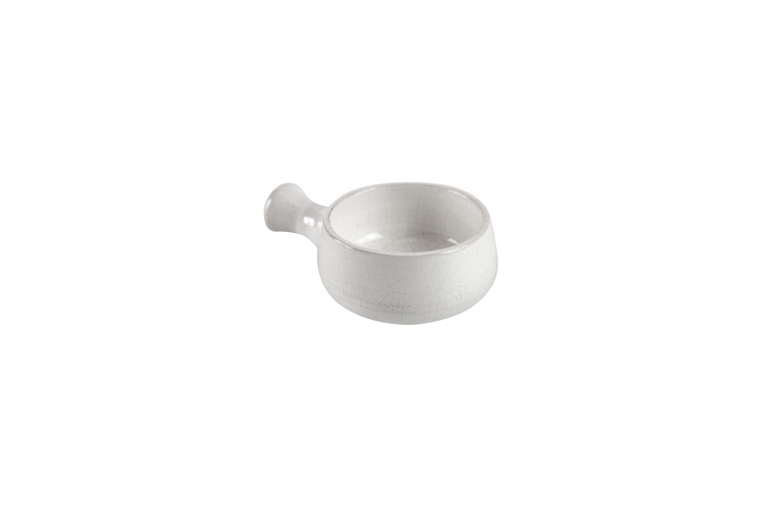 BRANCA - MINI PANELINHA CERÂMICA GROSSA 7CM.(AL.4)