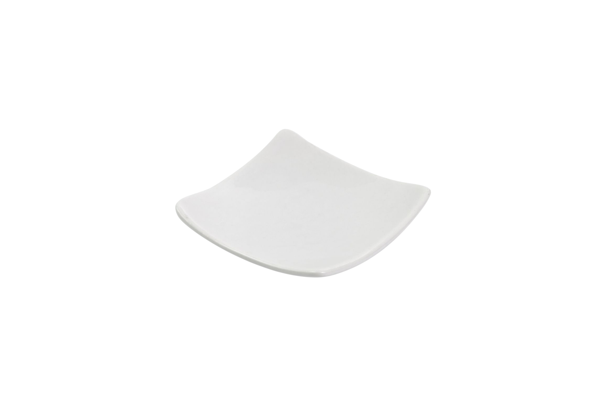 BRANCA - MINI PRATO QUADRADO ORIENTAL 7CM