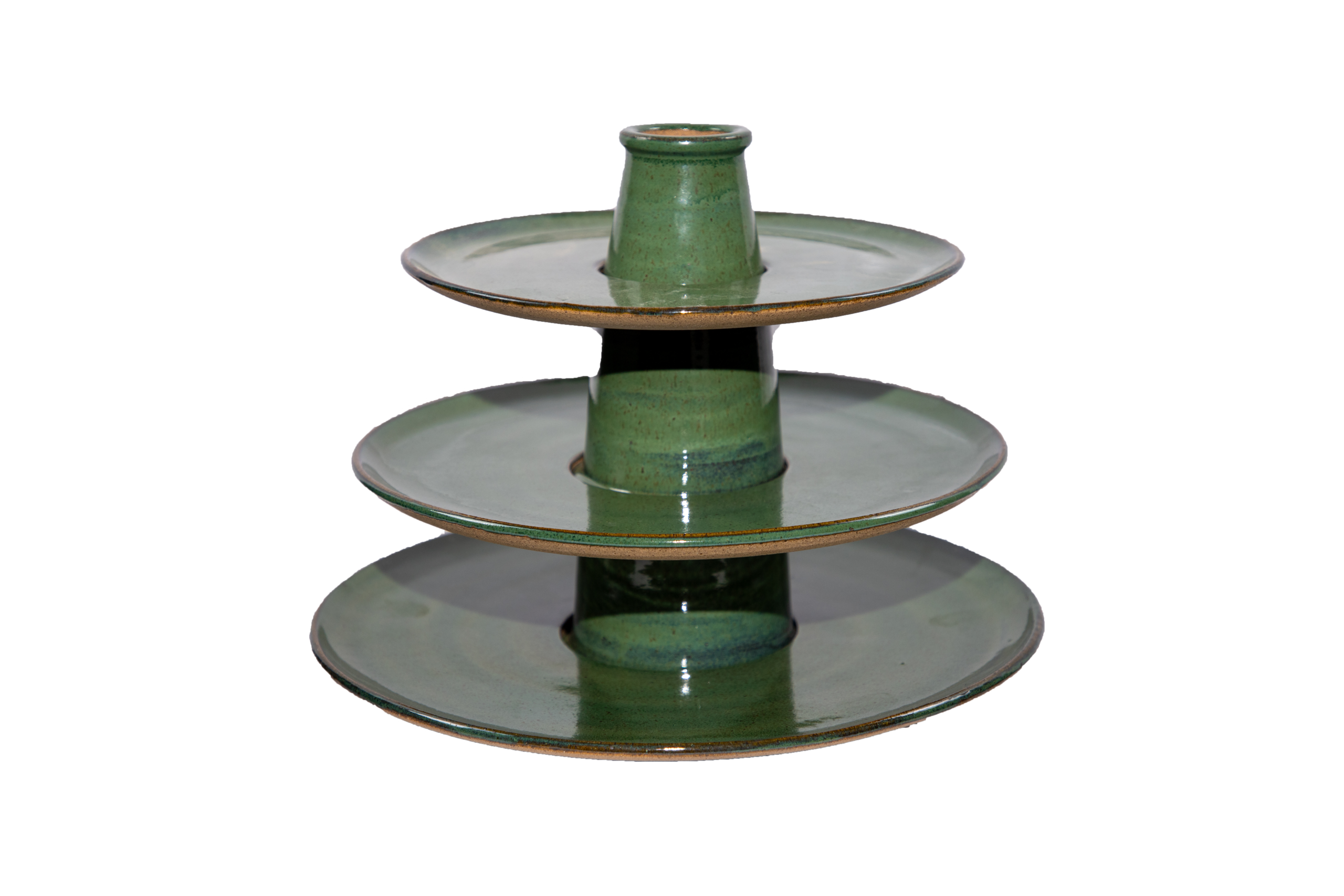 CERÂMICA JADE - DOCEIRA 3 PRATOS REMOVÍVEIS H30CM