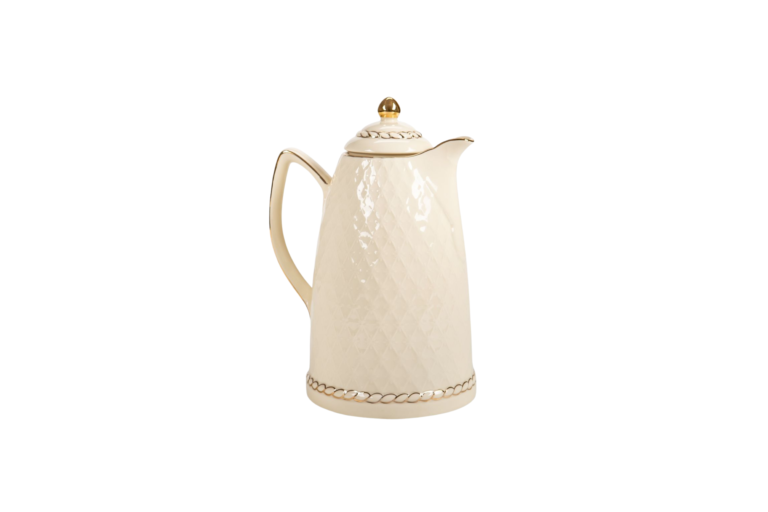 GARRAFA TÉRMICA PORCELANA BEGE-OURO 900ML