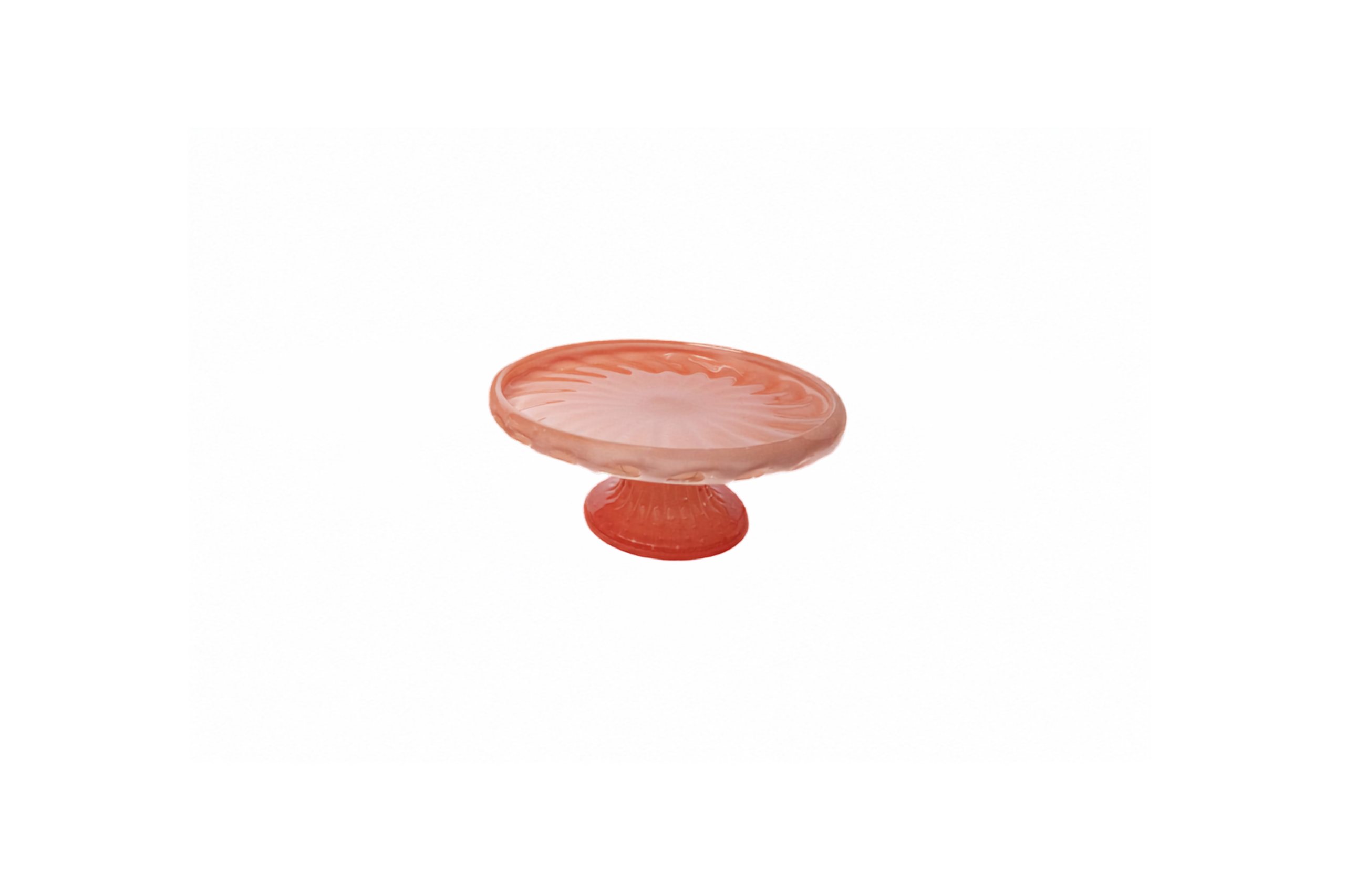 MURANO - PRATO BOLO ROSE G 45CM H15CM