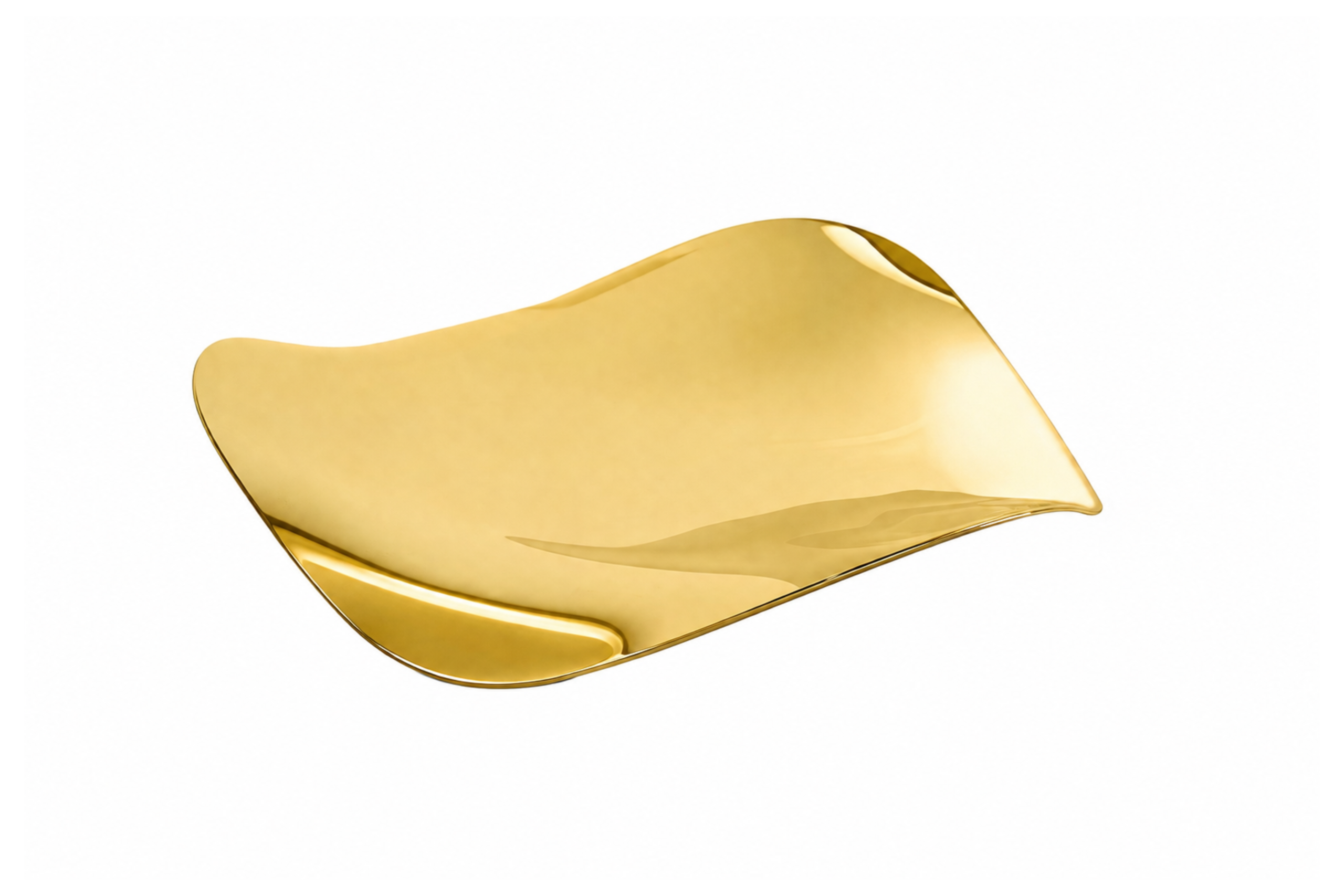 DOURADO - BANDEJA ONDULADA 36CM
