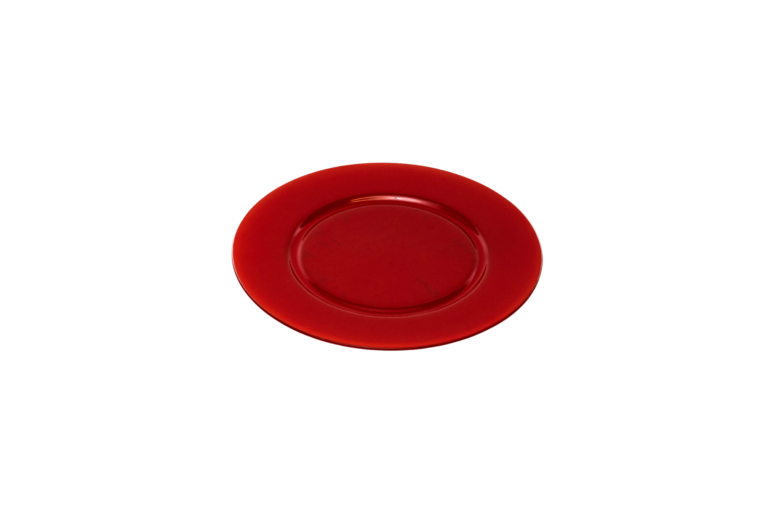 VIDRO - SOUSPLAT VERMELHO